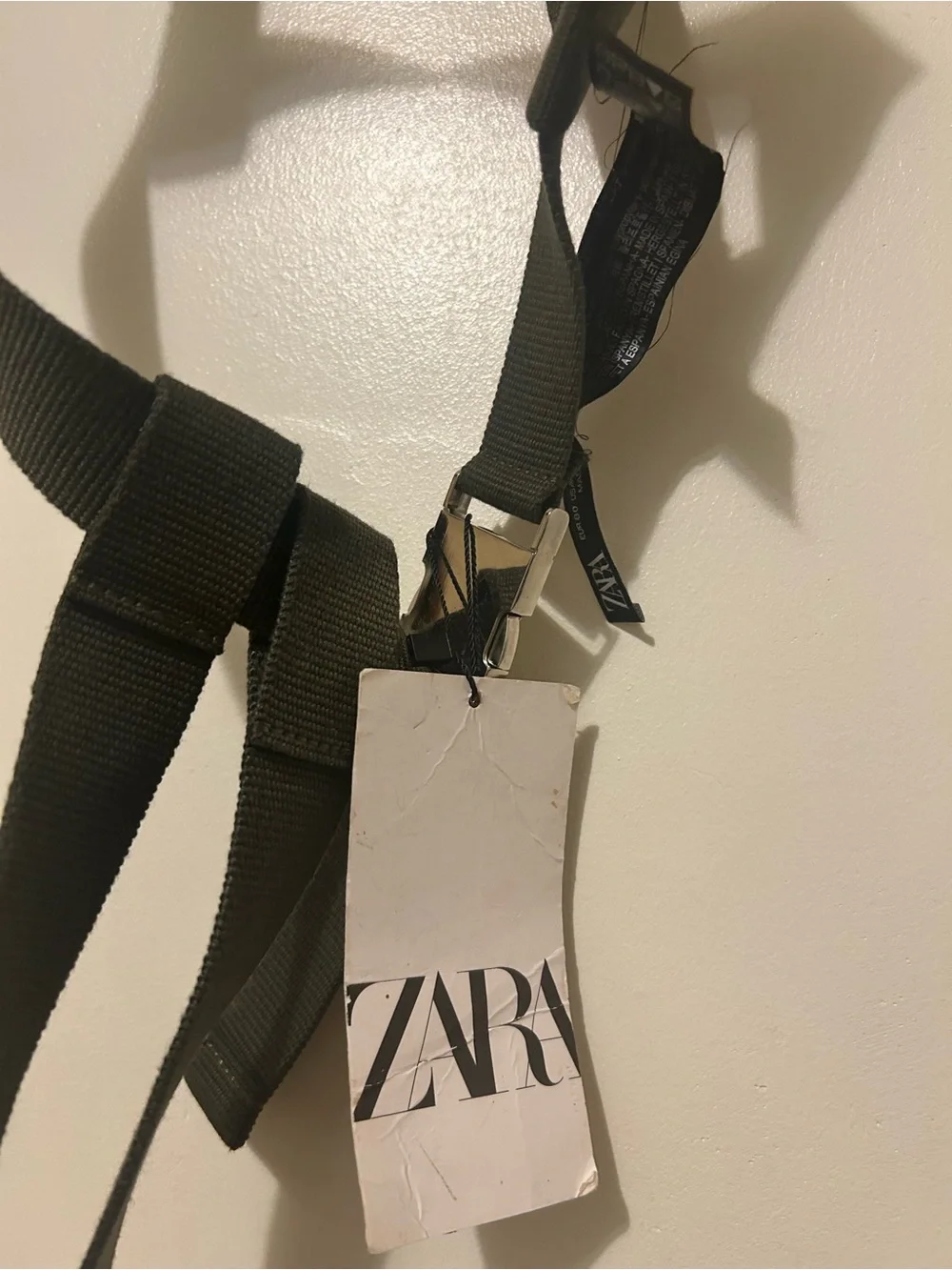 Zara Women’s Shoulder Olive Green Styling Harness Sz 30